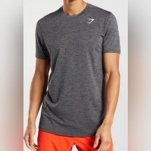 Gymshark - Men's Charcoal Heather - Crew Neck Short Sleeve Tee